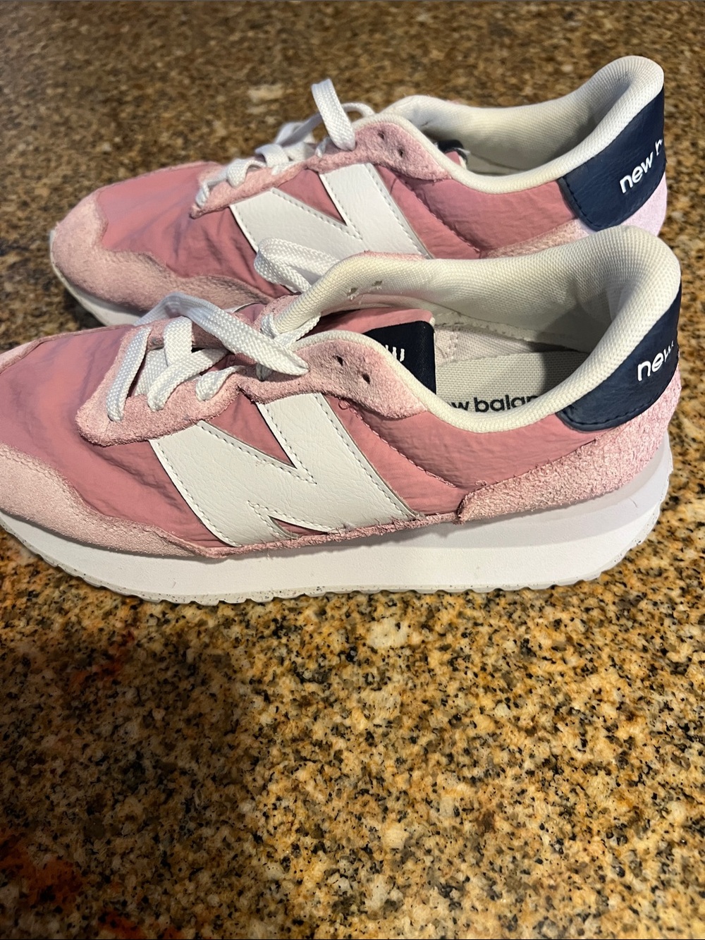 New Balance Women's Pink & White Retro Runner Sneakers